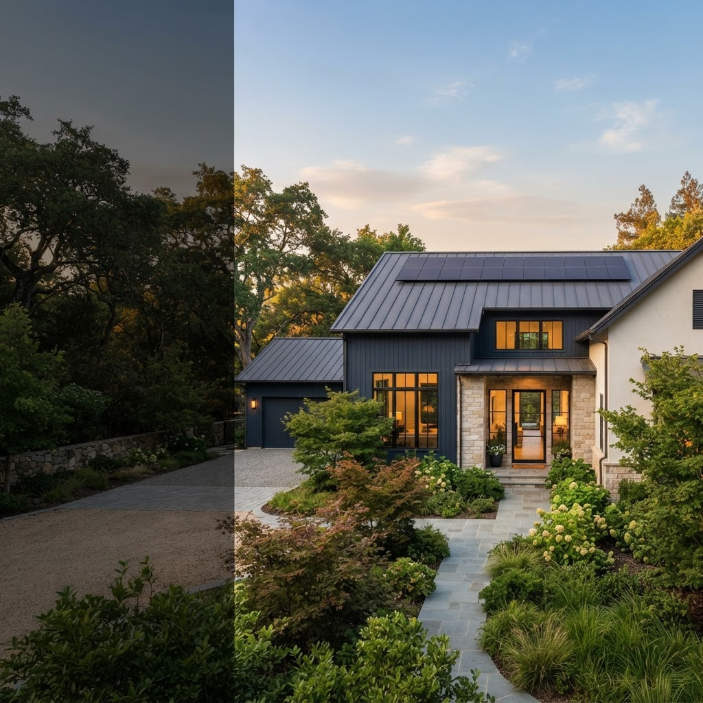 Modern home with a solar-ready roof
